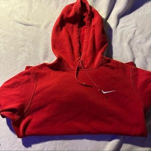 Red Nike hoodie